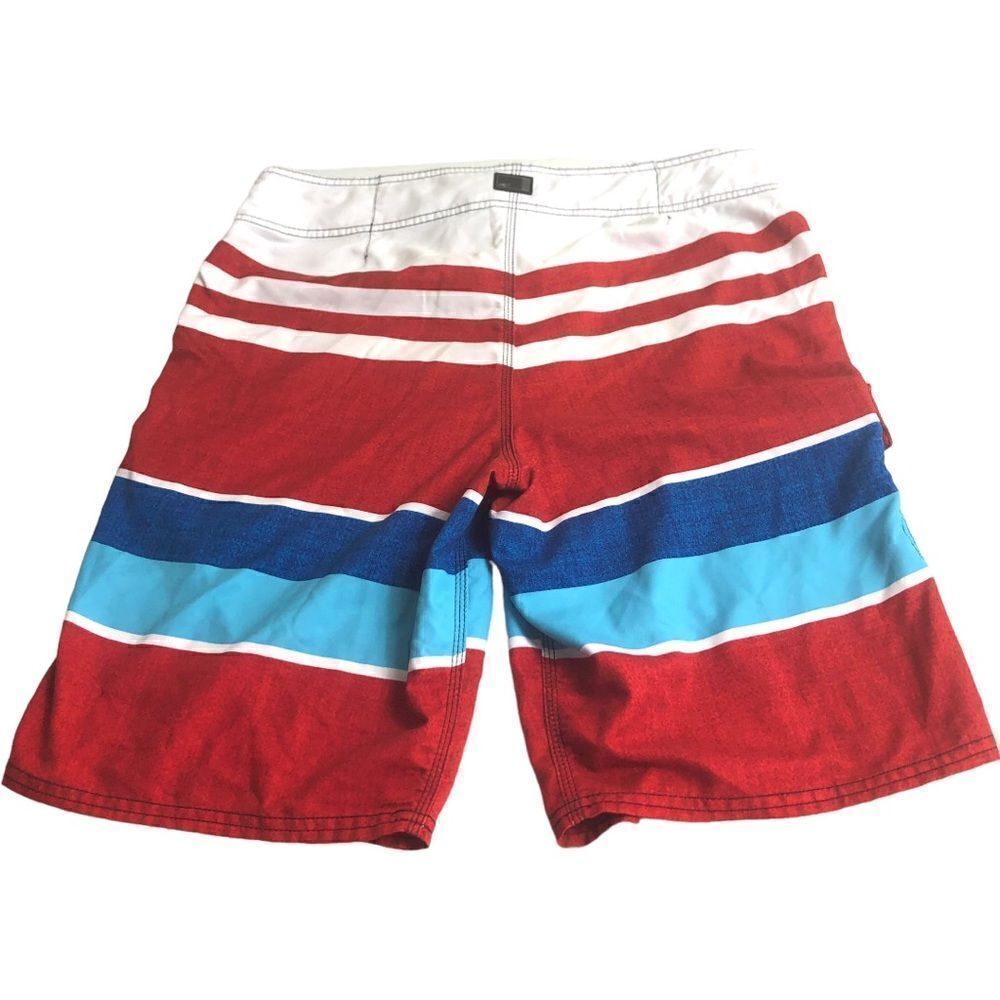 O’Neill Red Blue Swim Trunks - Picture 2 of 6
